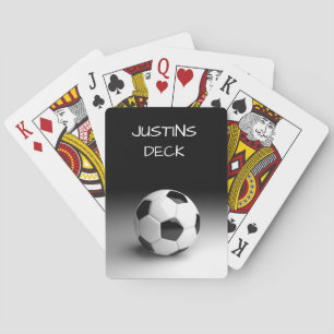 Cartes à jouer personnalisées thème balle de footb