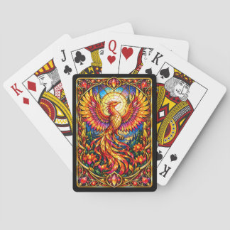 Cartes à jouer Phénix en Verre Coloré