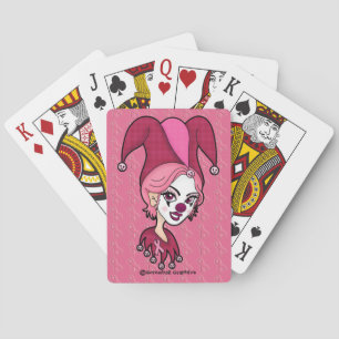 Cartes à jouer Pink Ribbon Jester