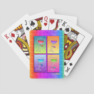 Cartes à jouer Pop Art sur le VIN