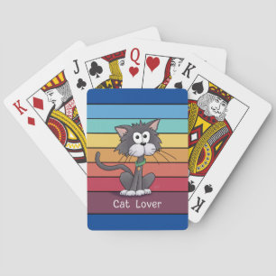 Cartes à jouer pour amateur de chats festifs
