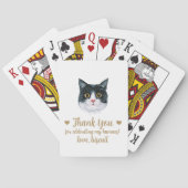 Cartes à jouer pour cadeau de mariage de chat (dos)