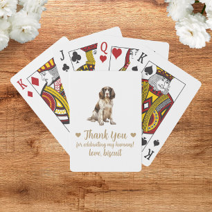 Cartes à jouer pour cadeau de mariage de chien