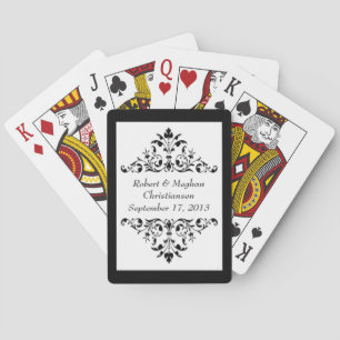 Cartes à jouer pour mariage Bride & Groom