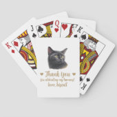 Cartes à jouer pour mariage de chat (dos)