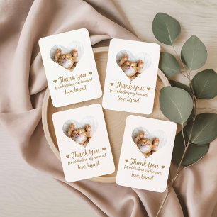 Cartes à jouer pour mariage de chat en photo dorée