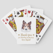Cartes à jouer pour mariage de chien (dos)