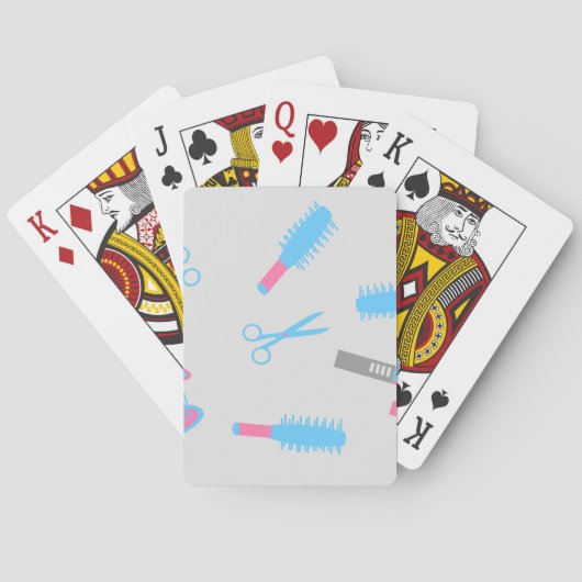 Cartes à jouer pour un coiffeur / barbier (dos)