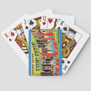 Cartes à jouer Rapid City SD sur carte postale