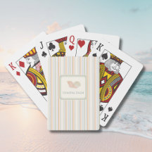 Cartes à jouer Rayures Calme Côtiers et Coquillage