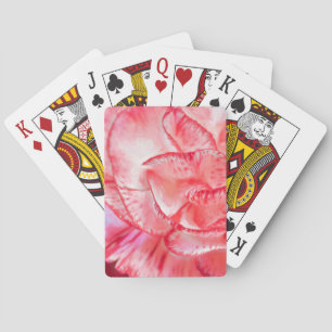 Cartes à jouer Red Carnation Bicycle® Poker.