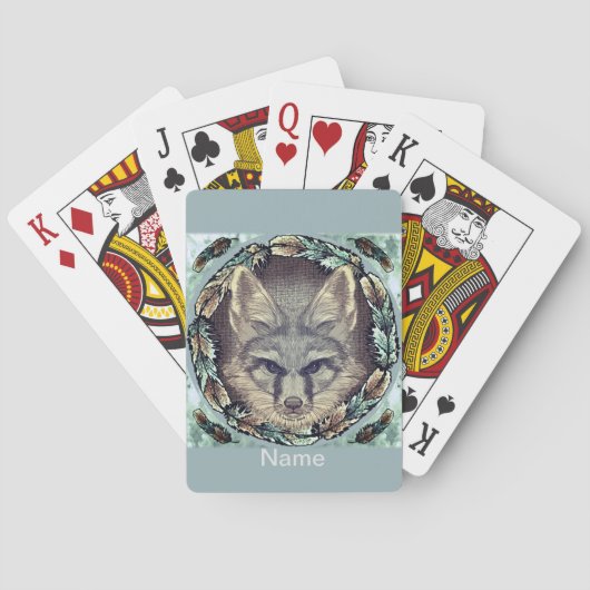 Cartes à jouer Renard (dos)