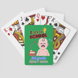 cartes à jouer "RETOUR À L'ÉCOLE"