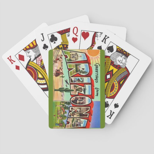 Cartes à jouer rétro Arizona (dos)