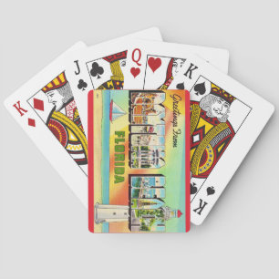 Cartes à jouer rétro Daytona Beach Postcard