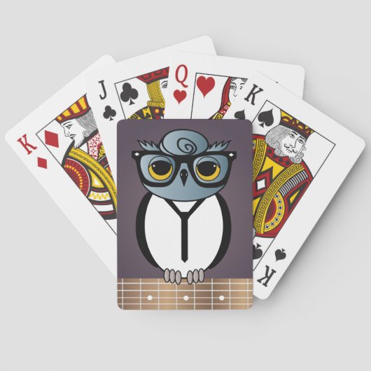 Cartes à jouer Rockabilly Owl (dos)