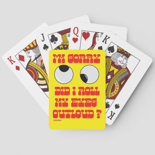 cartes à jouer "ROLLIN'EYES" (dos)