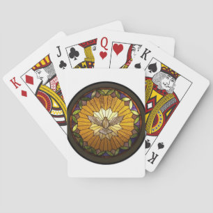 Cartes à jouer Saint-Esprit en vitrail