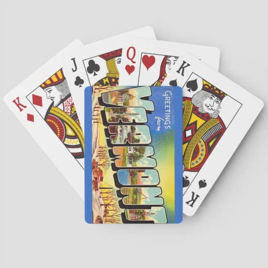 Cartes à jouer « Salutations de l'État du Vermont (dos)