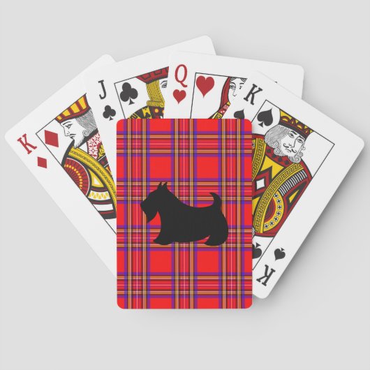 Cartes à jouer Scottish Terrier Cadeau (dos)