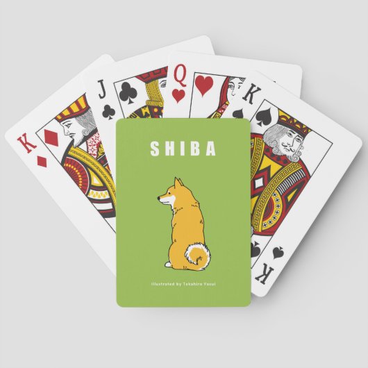 Cartes à jouer Shiba (dos)