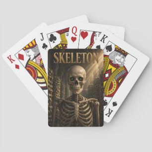 Cartes à jouer squelette, cartes de poker
