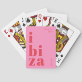 Cartes à jouer stylées d'Ibiza (dos)