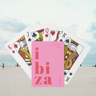 Cartes à jouer stylées d'Ibiza