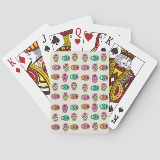 Cartes à jouer Sugar Skulls Classiques (dos)