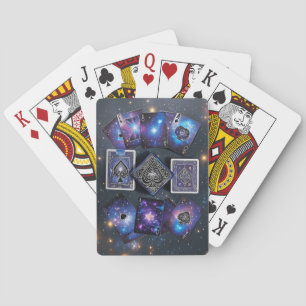 Cartes à jouer sur le thème de la galaxie de la né
