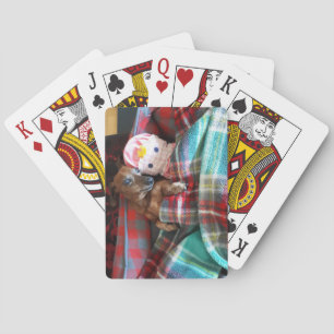 Cartes à jouer teckel