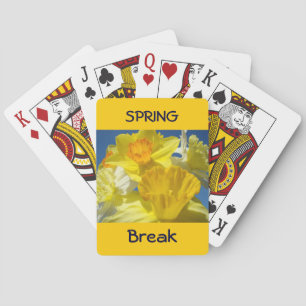 Cartes à jouer Vacances de printemps Jonquilles Fl