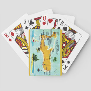 Cartes à jouer vintage de Grand Cayman Map