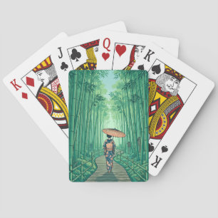 Cartes à jouer vintage de voyage à Kyoto Japon