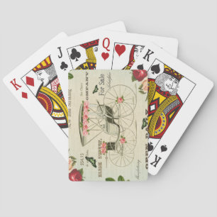 Cartes à jouer vintage victoriennes féminines avec