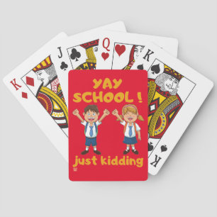cartes à jouer "YAY SCHOOL"
