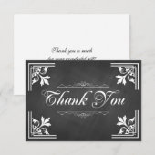 Cartes à la mode de Merci de tableau (Devant / Derrière)