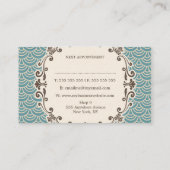 Cartes à la mode de rendez-vous de coiffeur de (Dos)