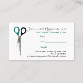 Cartes à la mode de rendez-vous de salon de (Dos)