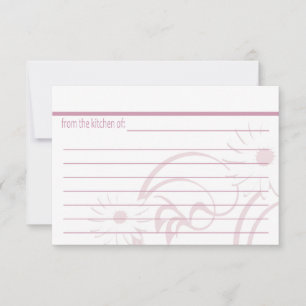 Cartes à la théière rose et à la pâtisserie