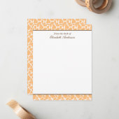 Cartes à Motif plat de la Giraffe orange (Devant/Arrière en situation)