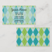 Cartes à motifs de losanges de profil de mod (Devant / Derrière)