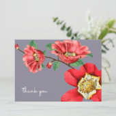 Cartes à notes fixes personnalisées Moss rose (Debout devant)