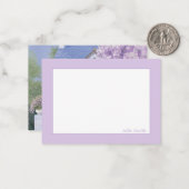Cartes à notes florales (Devant/Arrière en situation)