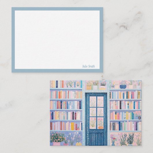 Cartes à notes florales (Devant / Derrière)