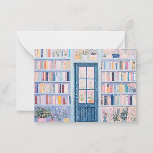 Cartes à notes florales (Dos)