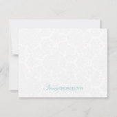 Cartes à notes florales chic (Dos)