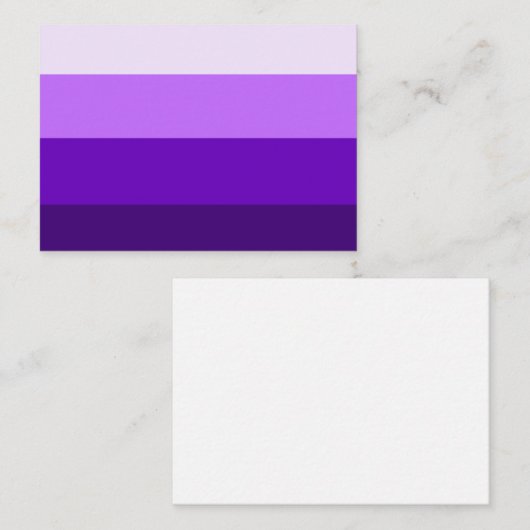 Cartes à notes multi violet 2 (Devant / Derrière)