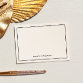 Cartes à notes personnalisées chic et modernes en 