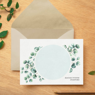 Cartes à notes personnalisées Eucalyptus Feuilles